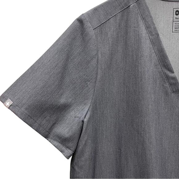 Figs Casma Gray Scrub Top Women’s Size XL - Picture 4 of 11